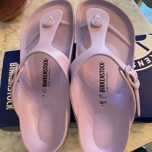 Lavender Birkenstock Sandals (Gizeh Eva) size 40 = women’s 9